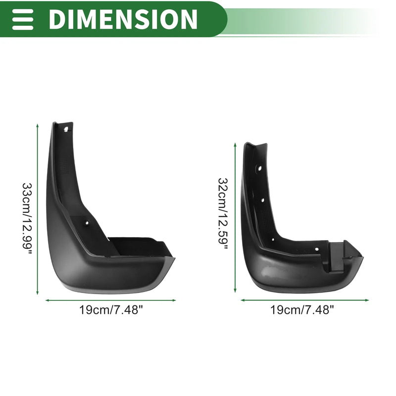 Honda Crosstour Mud Flaps Splash Guards  Front & Rear (2009-2013)