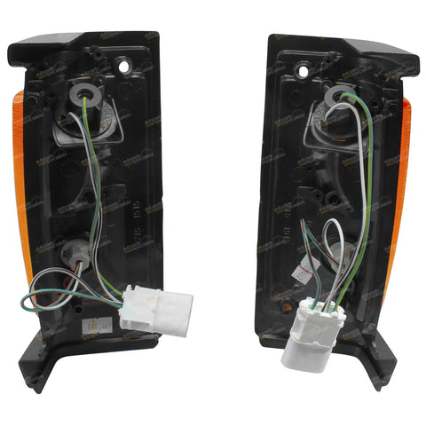 Nissan Navara D21 Ute LH+RH Amber Blinker Lamps (1986-1989)