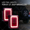 Jeep Wrangler JK Smoked LED Tail Light Lamps (2007-2017)