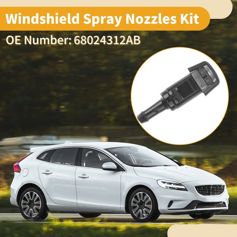 Chrysler 300 with Fluid Hose Windshield Washer Nozzle Kit