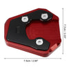 Suzuki gsxs 750 Black Red 1 Set Kickstand Plate Pad (2017–2022)