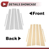 Lexus ES (1997-2001) Silver Tone 6 Pcs Door Pillar Window Trim