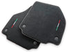 Ferrari 458 Spider Black Alcantara Leather Floor Mats (2010-2015)