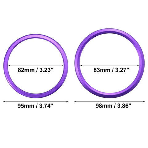 Chevrolet Camaro (2016-2020) Purple 4 x AC Outer Vent Rings Trim Covers