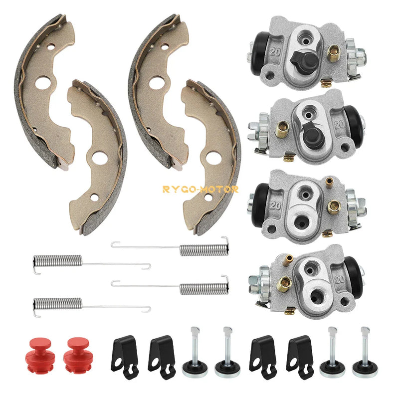 Honda Foreman 450 TRX450 4xFront Brake Wheel Cylinders W/Shoes Hole Plug