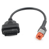 Harley 4Pin to OBD2 Diagnostic Scanner Adapter Cable