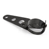 2 x Black Universal Motorcycle Headlight Brackets Fits 30mm-43mm Fork Tubes