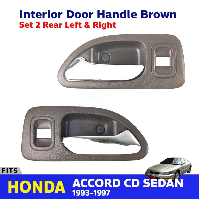 Interior Inner Door Handle Brown RL+RR Fits Honda Accord CD 4D Sedan 1994-97 D06