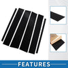 Nissan Titan (2004-2015) Black 6 x Car Pillar Window Trim Covers