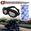 Make Set Motorcycle Goggles Black Lens Black Frame PC Cycling Sunglasses