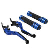 Suzuki GSXS125 Blue Extendable Brake Clutch Levers & Handlebar Grips