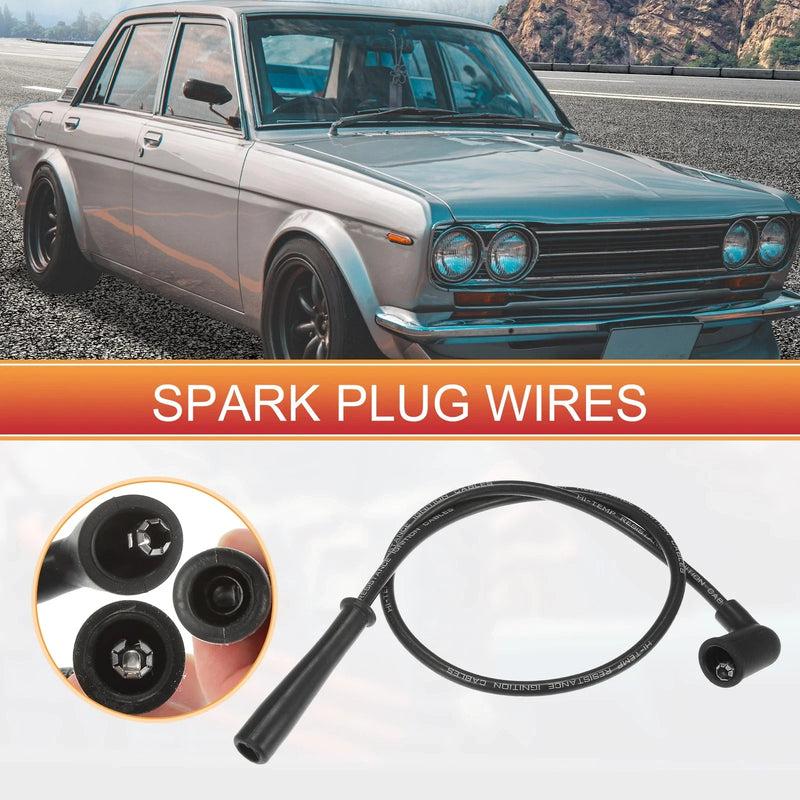 Nissan 200SX 510 521 610 710 720 5 Pcs Spark Plug Wire Ignition Coil Cables