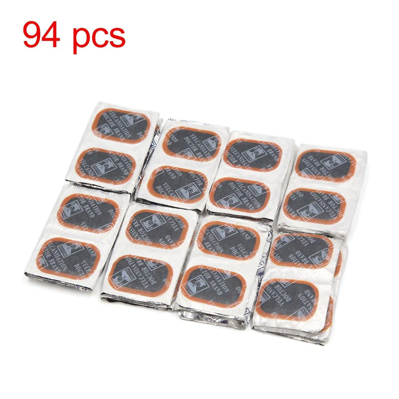 Car Motorcycle 94pcs Tyre Puncture Patches 24x35mm Patch Tire Repair Tool