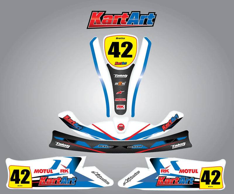 Stilo Kart - Storm Style Graphics & Decals Custom KART ART Sticker Kit