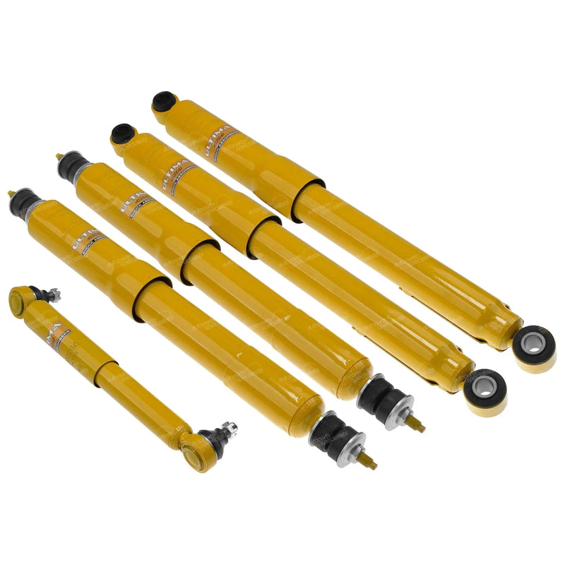 Patrol GU Wagon Front & Rear Shock Absorbers + Steering Damper (2000 - 2010)