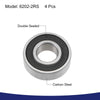 Make Model Deep Groove Ball Bearings Z2 Double Sealed Carbon Steel