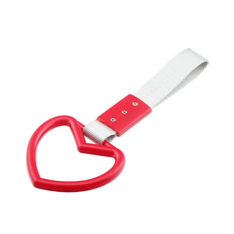 Train Bus Red Heart JDM Tsurikawa Ring Handle Strap