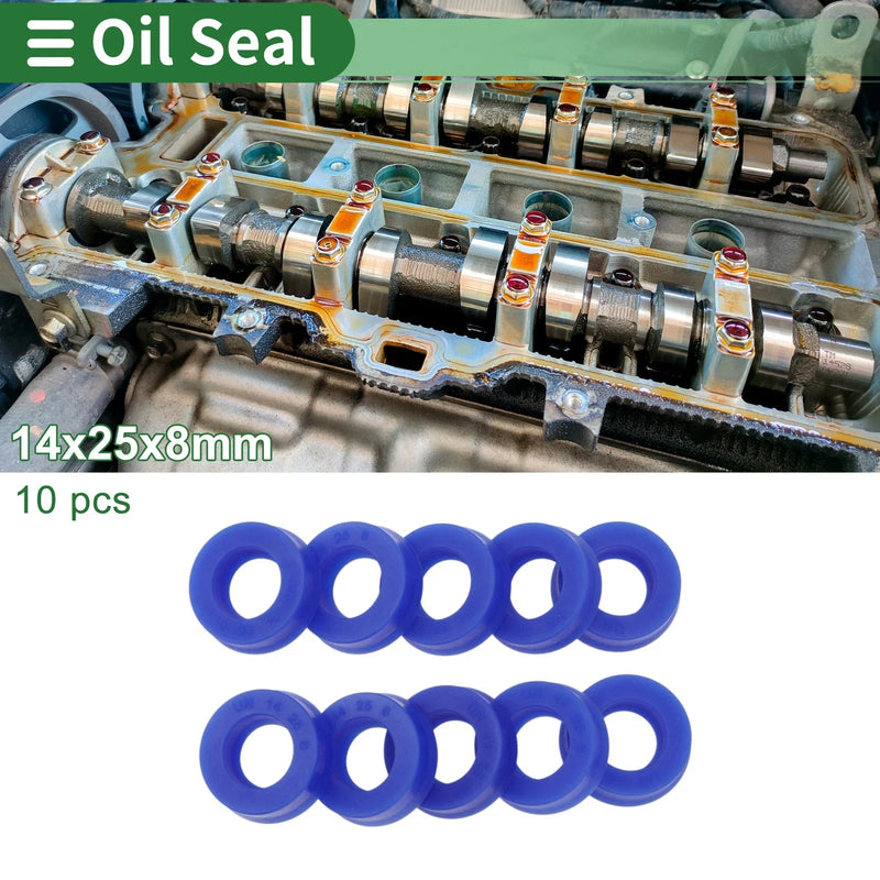 Oil Seal 14x25x8mm TPU High Pressure Seal Ring 10 Pcs