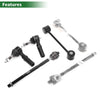 Jeep Grand Cherokee 6 Pcs Front Suspension Kit Tie Rod Ends Sway Bar Links