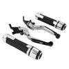 BMW F900R Silver Extendable Brake Clutch Levers & Handlebar Grips (2020-2023)