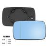 BMW E39 E46 330i 325i 525i Heated Left Side Mirror w/ Backing Plate (1998-2005)