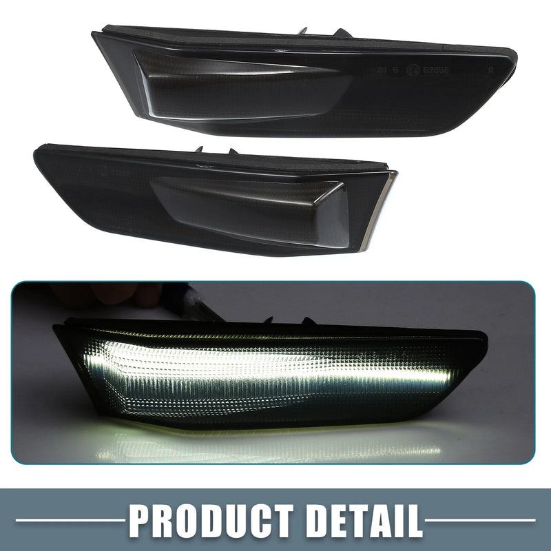 Infiniti G35 Coupe Smoked Lens Pair LED Side Marker White Light