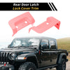 Jeep Wrangler JL JLU (2018-2024) Pink Rear Door Latch Lock Cover Trim