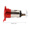 Car Boat Motorcycle Cigarette Lighter Socket Plug Outlet Red