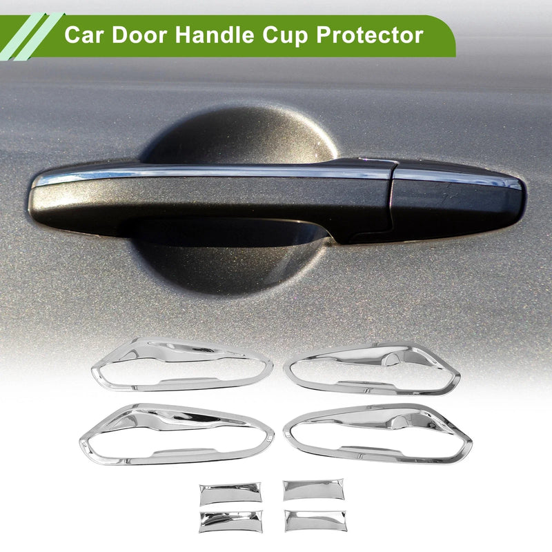 Ford Fusion Mondeo (2013-2018) Silver Tone Car Door Handle Cup Protector
