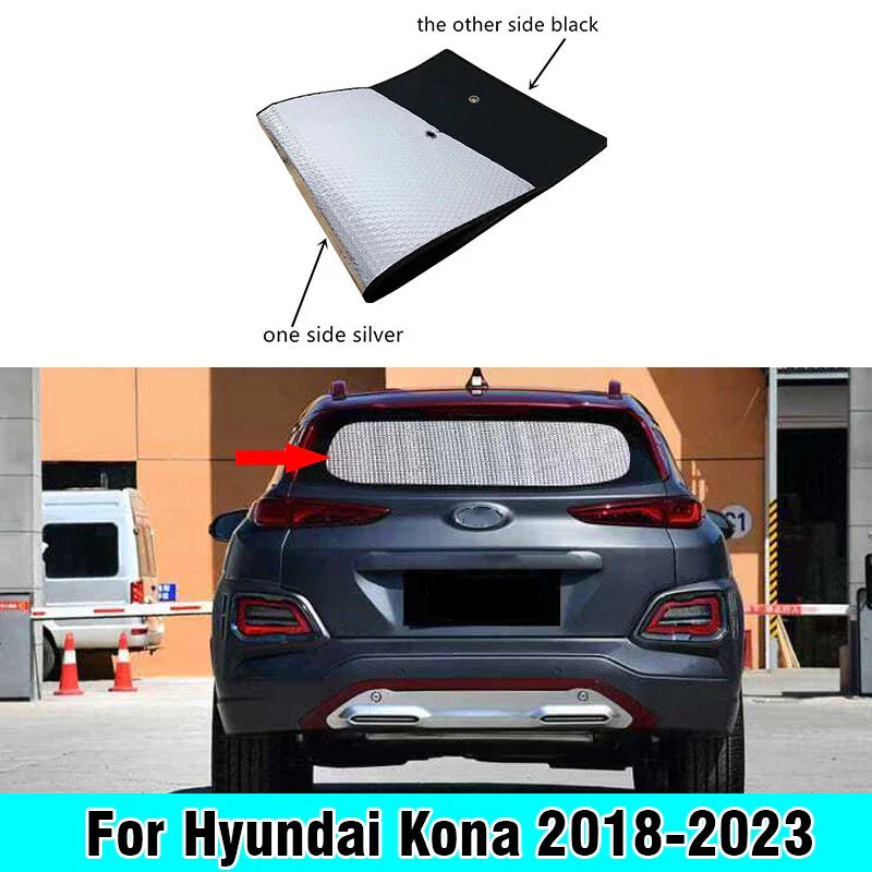 Hyundai Kona Rear Windshield Privacy Interior Sunshade Cover (2018–2023)