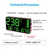 Universal 5.5'' Speedometer Odometer Display MPH/KMH with Alarm