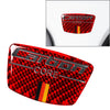 Vehicle Carbon Fiber Red Universal Car Core Emblem B Column Trim