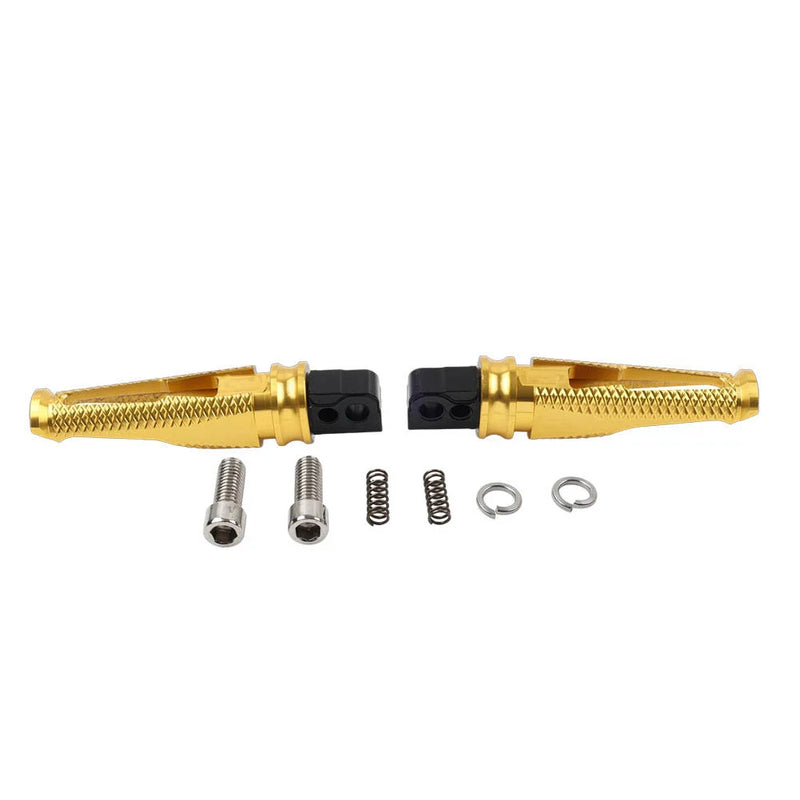 Suzuki GSXR600 / 750 / 1000 Gold Rear Foot Pegs  Passenger Footrests