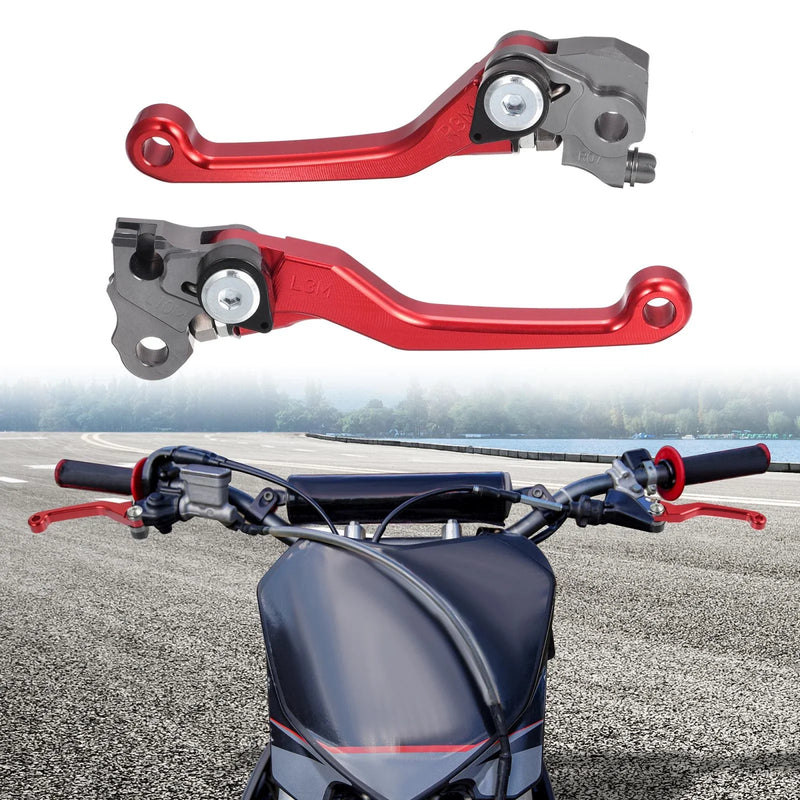 Honda CRF250R CRF450R (2007-2020) Red Motorcycle Brake Clutch Levers 2 x