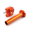 Motorcycle Universal Orange 7/8" Turn Twist Throttle Handle Bar Tube