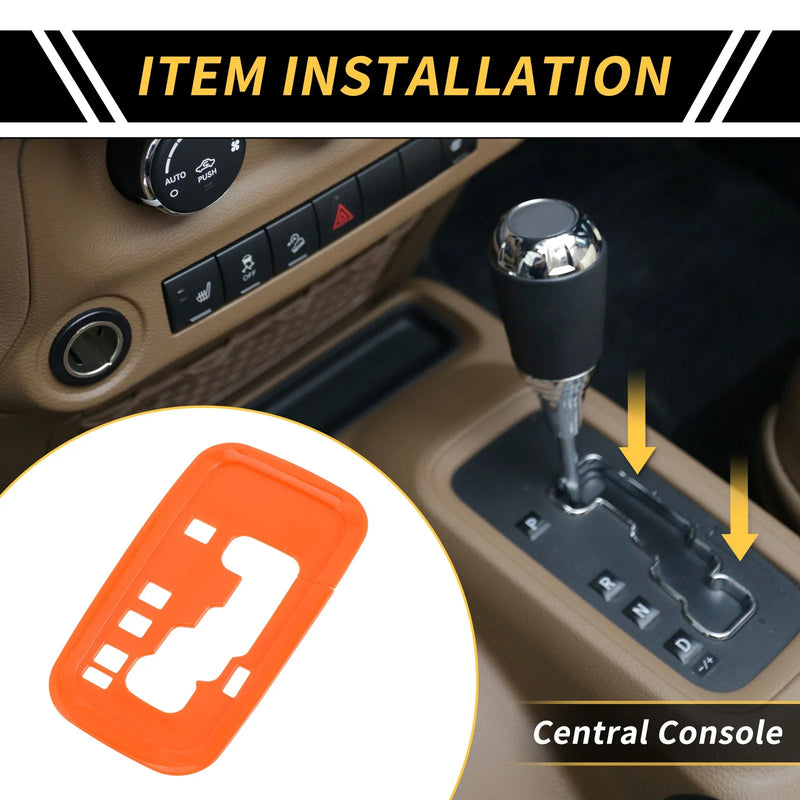 Jeep Wrangler JK JKU Center Console Gear Shift Frame Cover Trim (2011-2017)