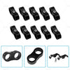 10 x AN8 Nylon Braided Stainless Fuel Oil Line Hose End Separator Clamp