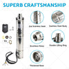 MPPT Screw Type 180M 3" Deep Well Solar Bore Pump 72V 1.2KW Submersible
