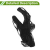 Motorcycle Breathable Full Finger Nylon Outdoor White Gloves XXL Motorcycle