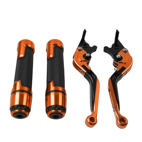 Suzuki RF600R Folding Extendable Brake Clutch Levers & Handlebar Grips (1993-1998)