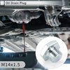 Car Motorcycle M14x1.5 0.63" Height Engine Oil Drain Plug W/ Gasket