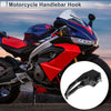 Square Aluminum Motorcycle Hanging Hook 1Set Black 78mm Length