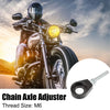 4pcs 15mm Dia Hole Black Universal Motorcycle Chain Axle Adjuster Tensioner