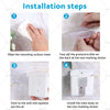 Universal White Air Conditioner Remote Control Holder Wall-Mounted Cover