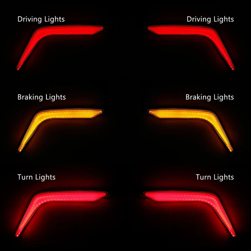 Honda Goldwing GL1800 Rear Saddlebag Turn Brake Lights Accents (2018-2025)
