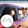 Toyota Prius 8 Pcs Chrome Silver Door Pillar Trim (2010-2015)