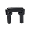 Harley Dyna, Tour, Road Glide 3.5" Handlebar Riser & Top Clamp Black (2006-2023)