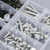 Motorcycle 198 PCS Silver Fairing Screws & Clamps