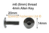 Yamaha R1 R6 10x m6 Black Aluminium Fairing Bolts & Steel Clips