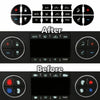 Car Set AC Dash Button Repair Kit Decal Stickers